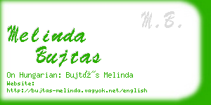 melinda bujtas business card